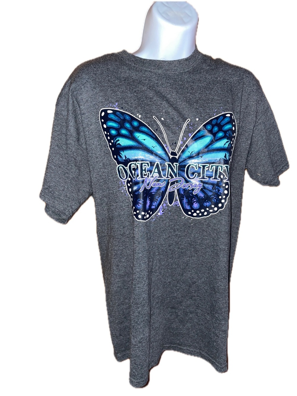 Ocean City NJ Butterfly T-Shirt 🦋🩶💜